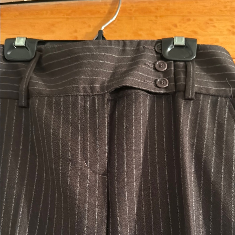 BCBGMaxAzria Brown Wide-Leg Trousers - Picture 4 of 13